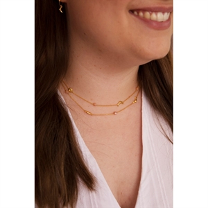 Frederikke x Sistie - Halskette in vergoldete silber z2030gs